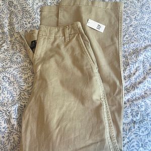Gap wide leg khaki pants